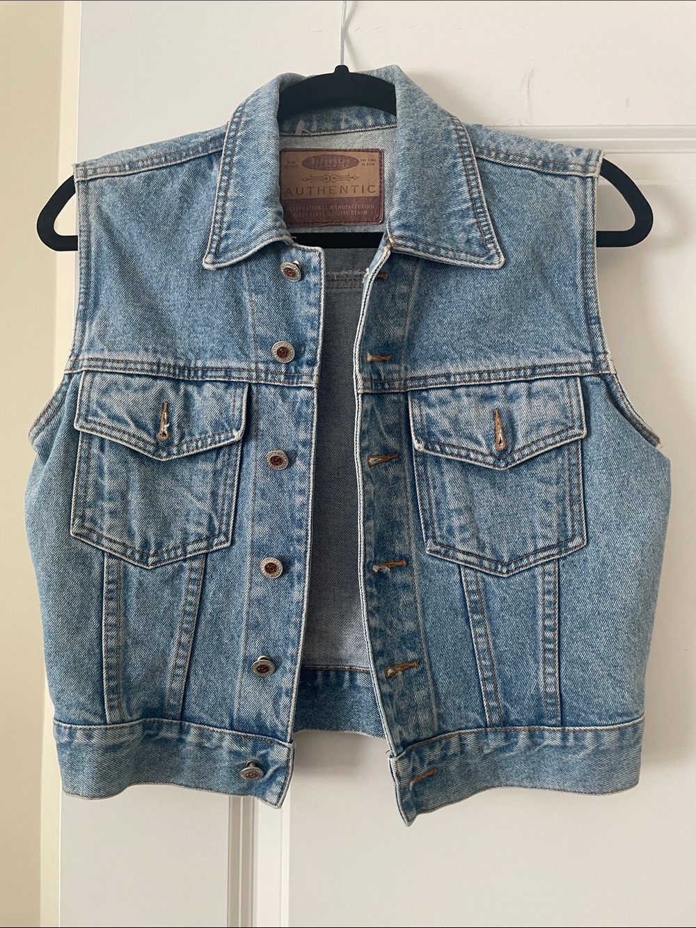 Light Blue Denim Vest - Women S
